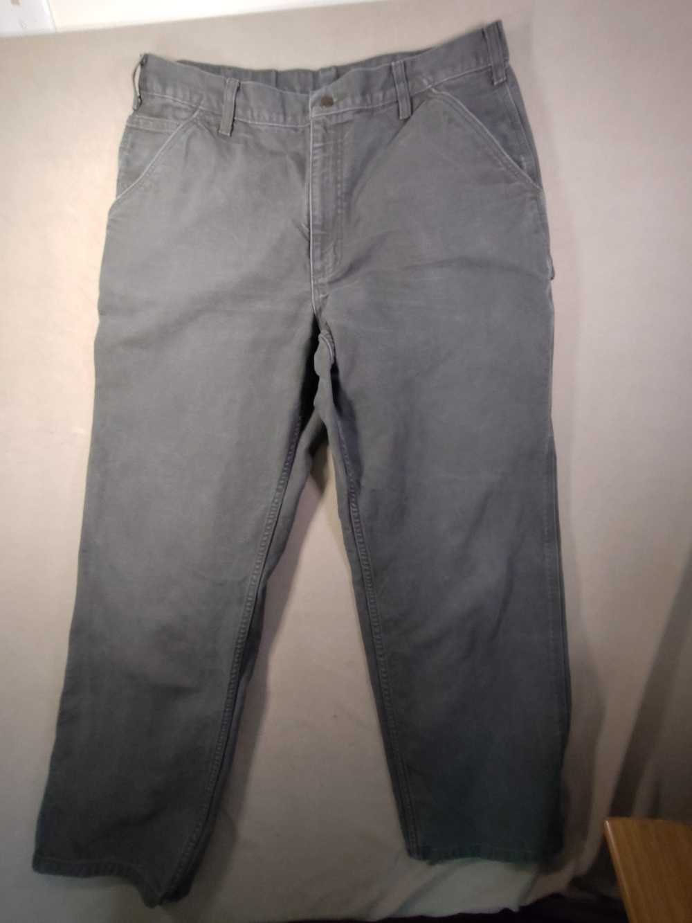 Carhartt Duck Canvas Utility Carpenter Jeans Moss Green